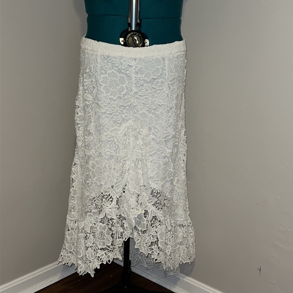 Ashley Stewart Dresses & Skirts - NWT Ashley Stewart Hi-Low Lace Maxi Skirt,